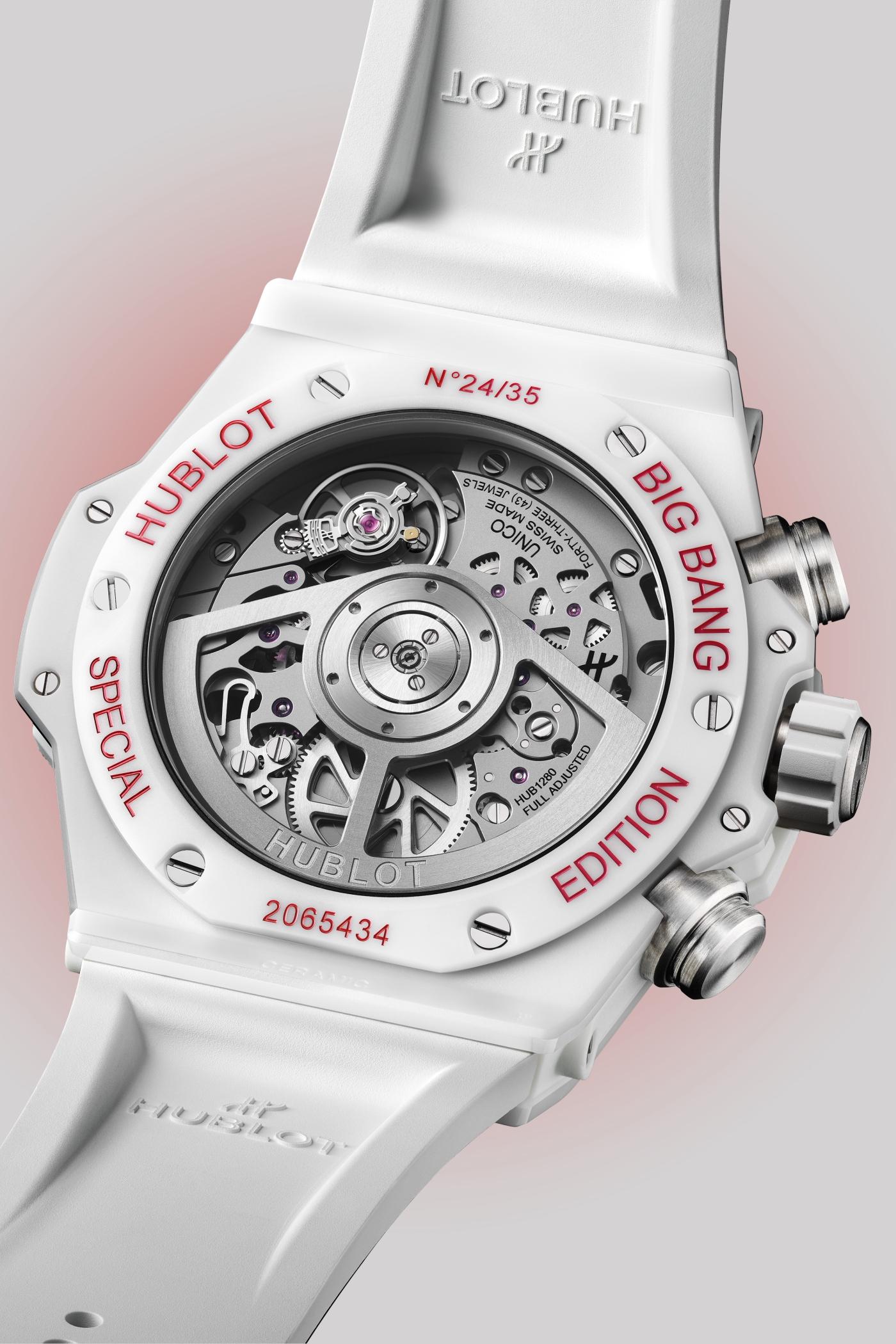 Big Bang Unico Left Handed White Ceramic 42 mm - Back