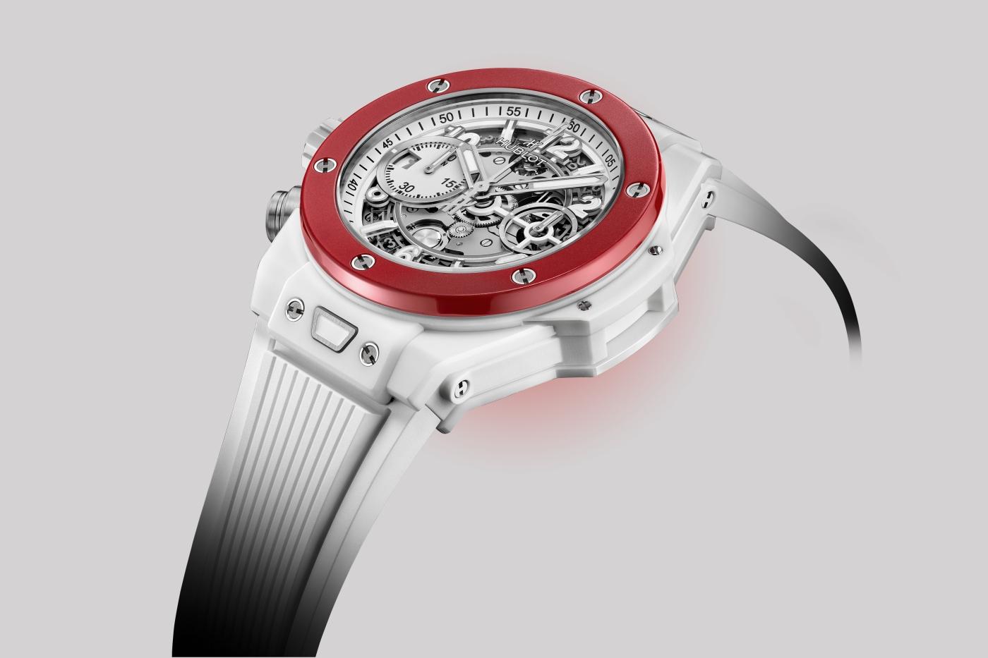 Big Bang Unico Left Handed White Ceramic 42 mm - Side shot