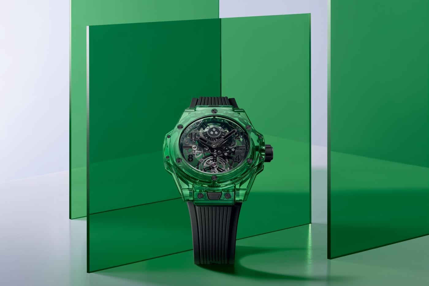 Big Bang Tourbillon Automatic Green Saxem 44 mm