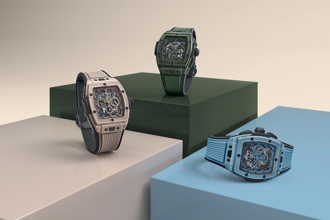 Spirit of Big Bang Beige Ceramic, Sky Blue Ceramic & Dark Green Ceramic