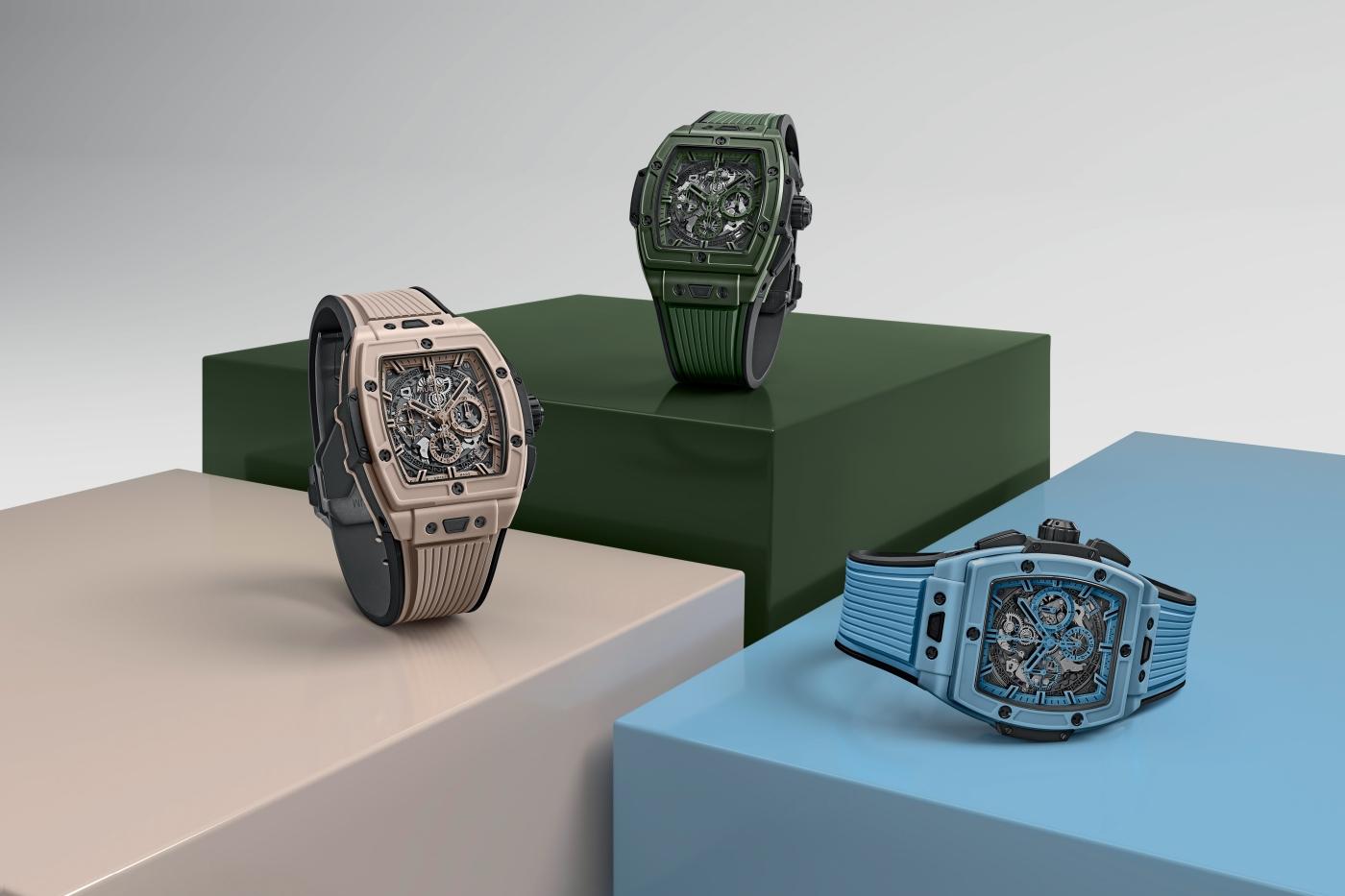 Spirit of Big Bang Beige Ceramic, Sky Blue Ceramic & Dark Green Ceramic