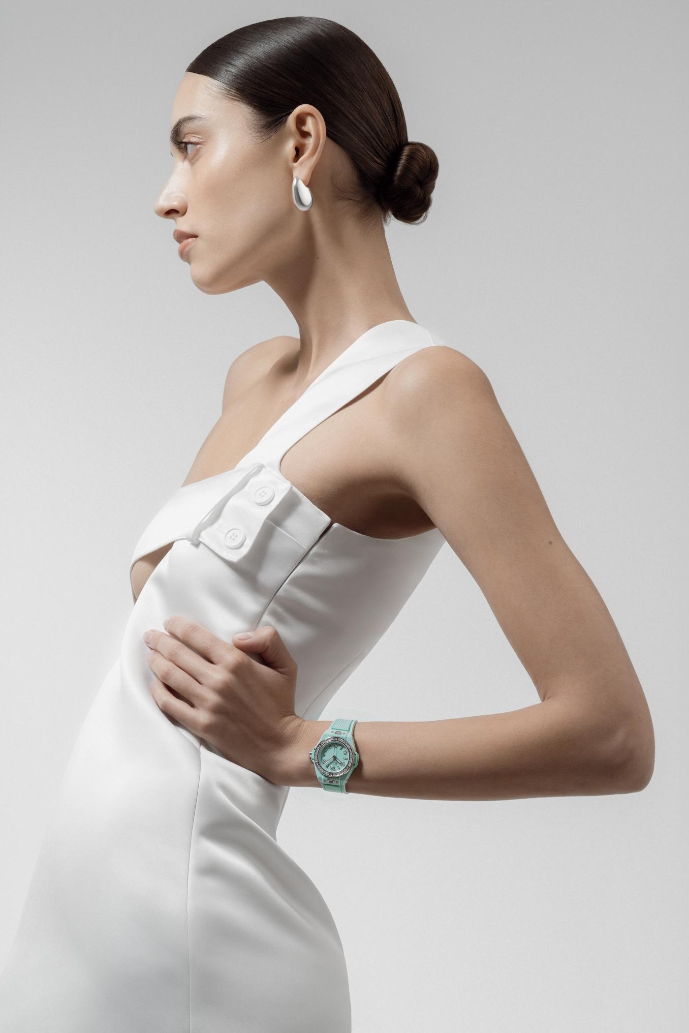 Big Bang Unico Mint Green Ceramic Diamonds 33mm LS1