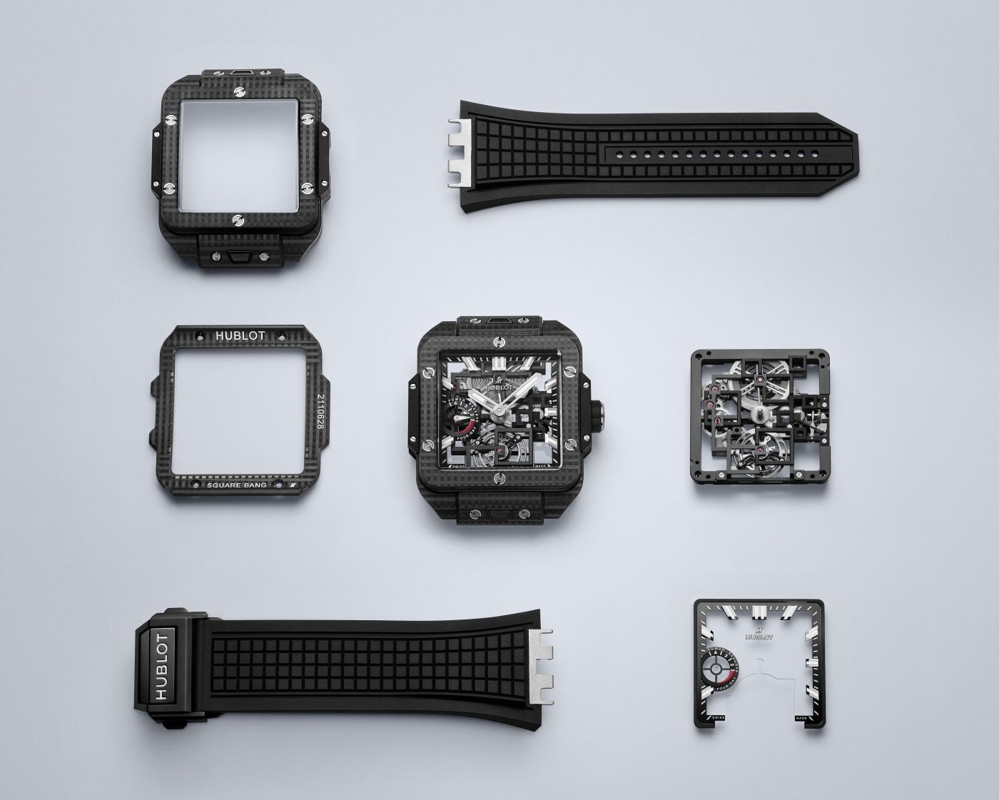 Square Bang Tourbillon 4-Day power Reserve 3D Carbon 42 mm