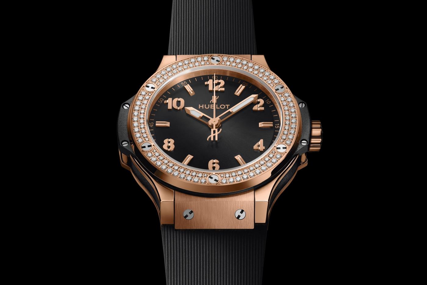 Big Bang Gold Diamonds 38 mm, bottom view