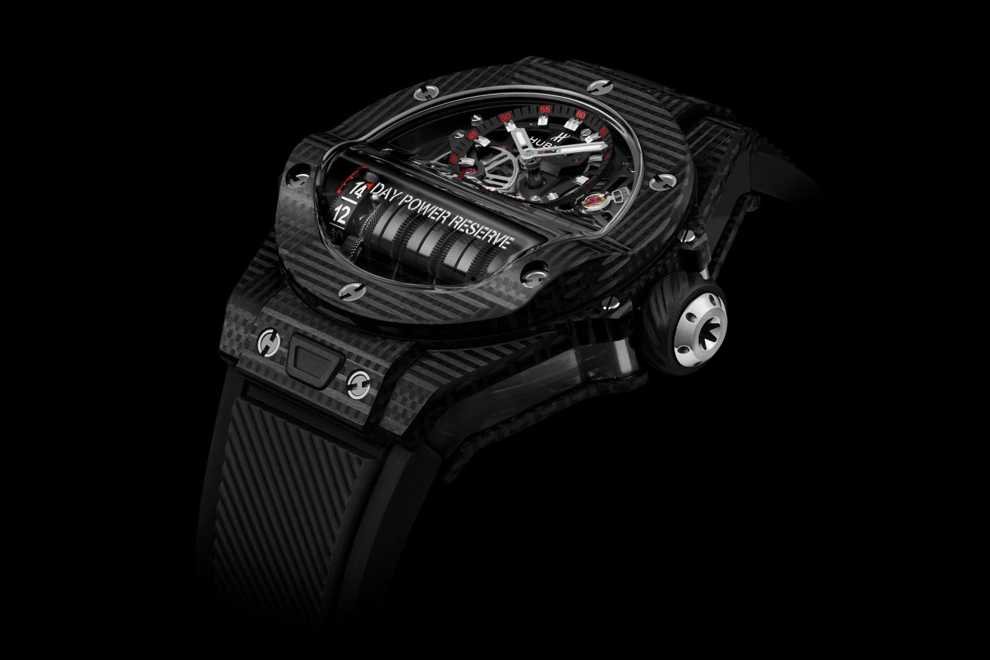 Big Bang MP-11 Power Reserve 14 Days 3D Carbon 45 mm, side view