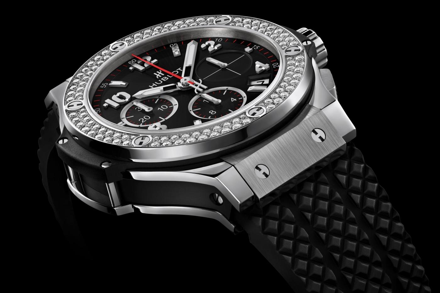 Big Bang Steel Diamonds 41 mm, side view