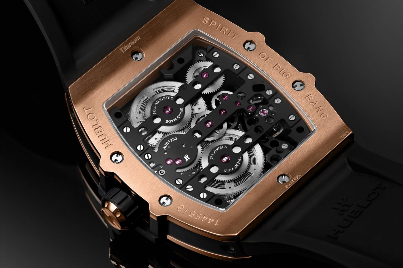 Spirit of Big Bang Meca-10 King Gold 45 mm, back view