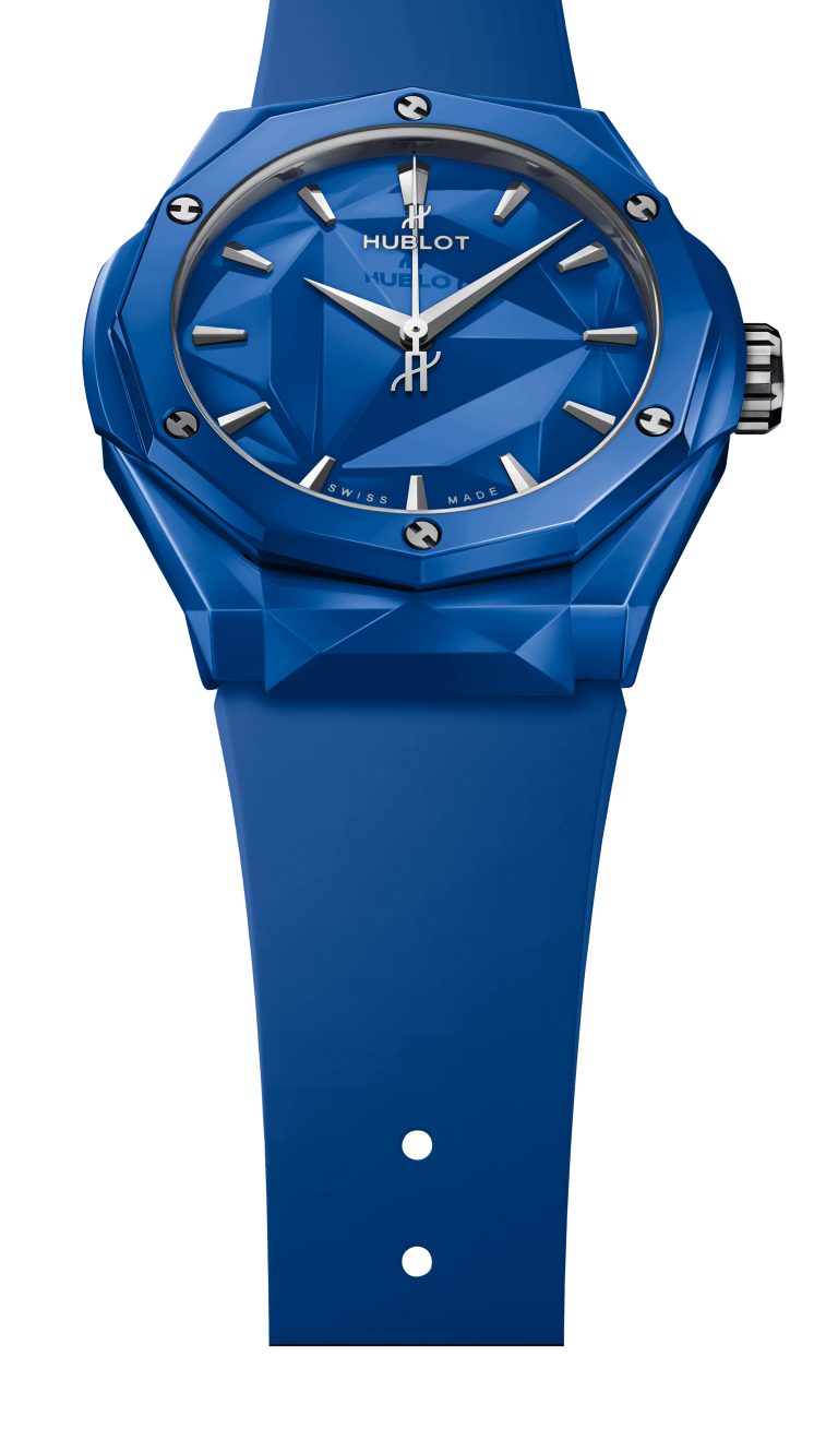 Hublot Big Bang Gold Blue Diamonds Ladies Watch 341.PX.7180.LR.1204Hublot Classic Fusion Automatic 18K Rose Gold Rubber Men's Watch 511.OX.1181.LR