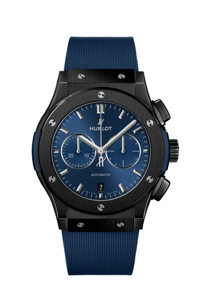 Classic Fusion Ceramic Blue Chronograph 42 mm - front view