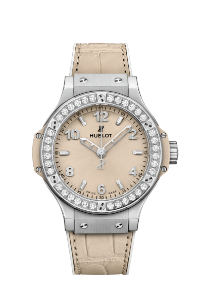 Big Bang Beige Diamonds 38 mm - Front shot