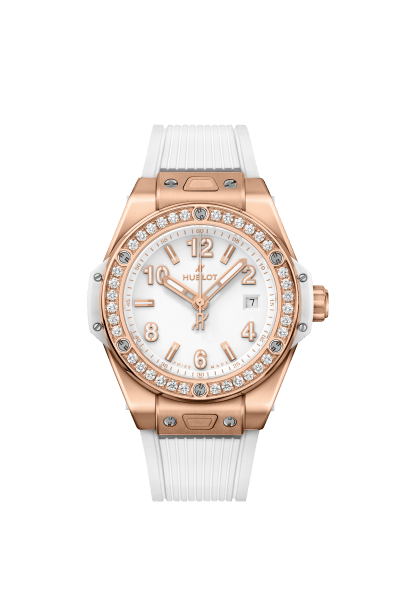 Big Bang One Click King Gold White Diamonds 33 mm
