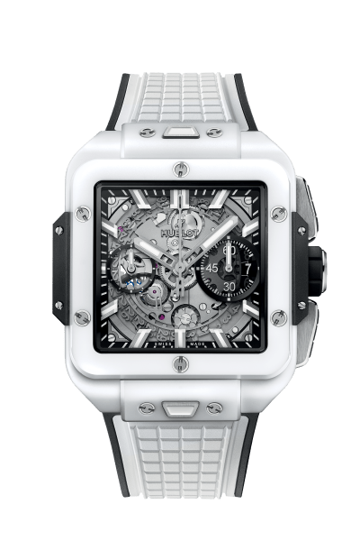 Square Bang Unico White Ceramic 42 mm - front view