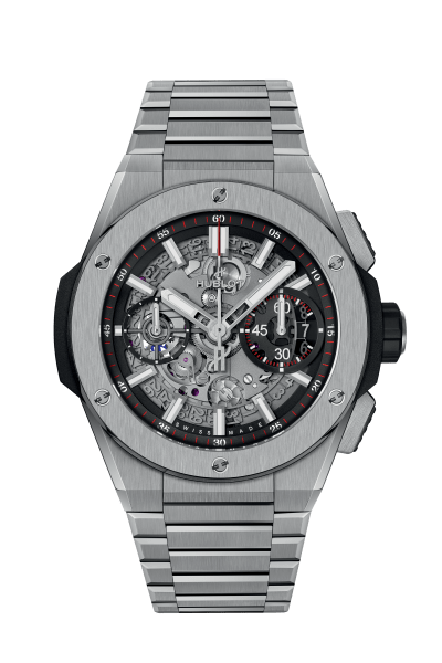 Big Bang Integrated Titanium 42 mm, front view 