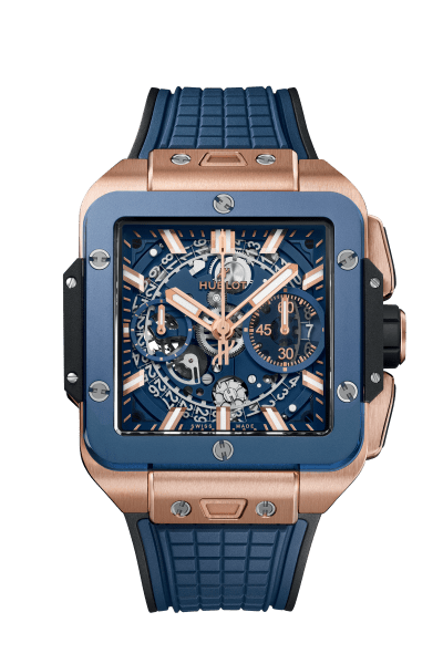 Square Bang Unico King Gold Blue Ceramic 42 mm