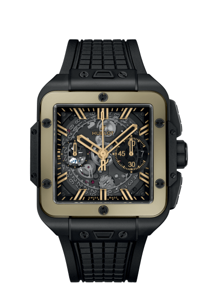 Square Bang Unico Ceramic Magic Gold 42 mm