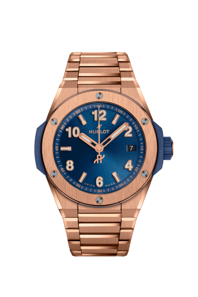  Big Bang Integrated Time Only King Gold Blue 38 mm