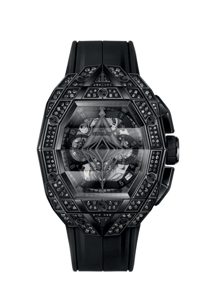 Spirit of Big Bang Sang Bleu All Black Pavé 42 mm
