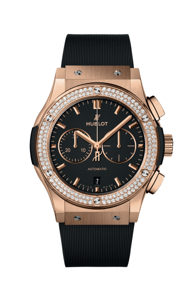 Classic Fusion Chronograph King Gold Diamonds 42 mm, front view 