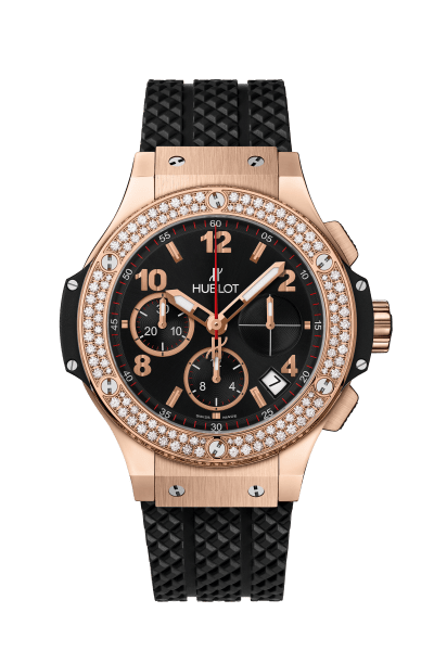 Big Bang Gold Diamonds 41 mm, front view 