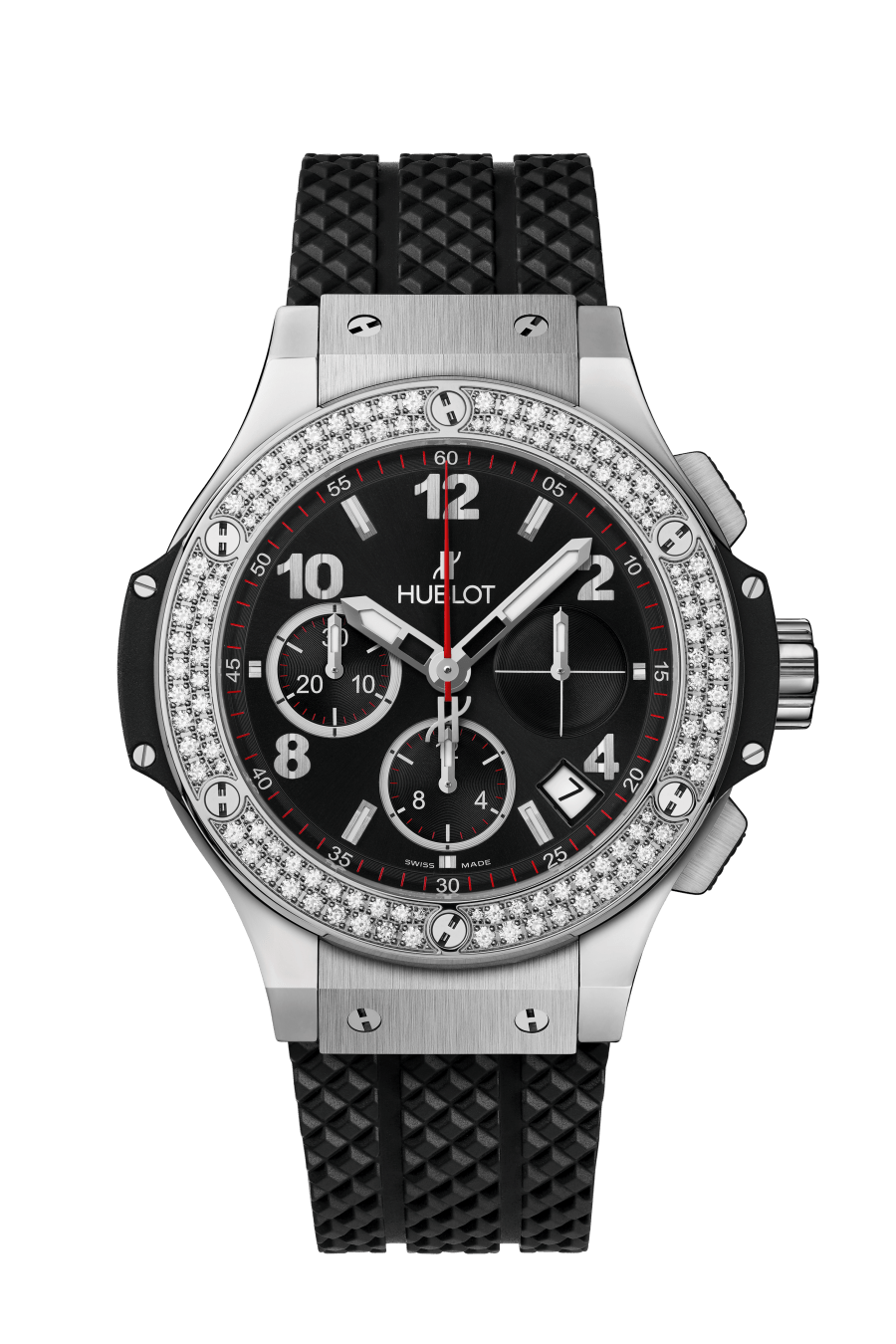 Big Bang Steel Diamonds 41 mm Front Veiw