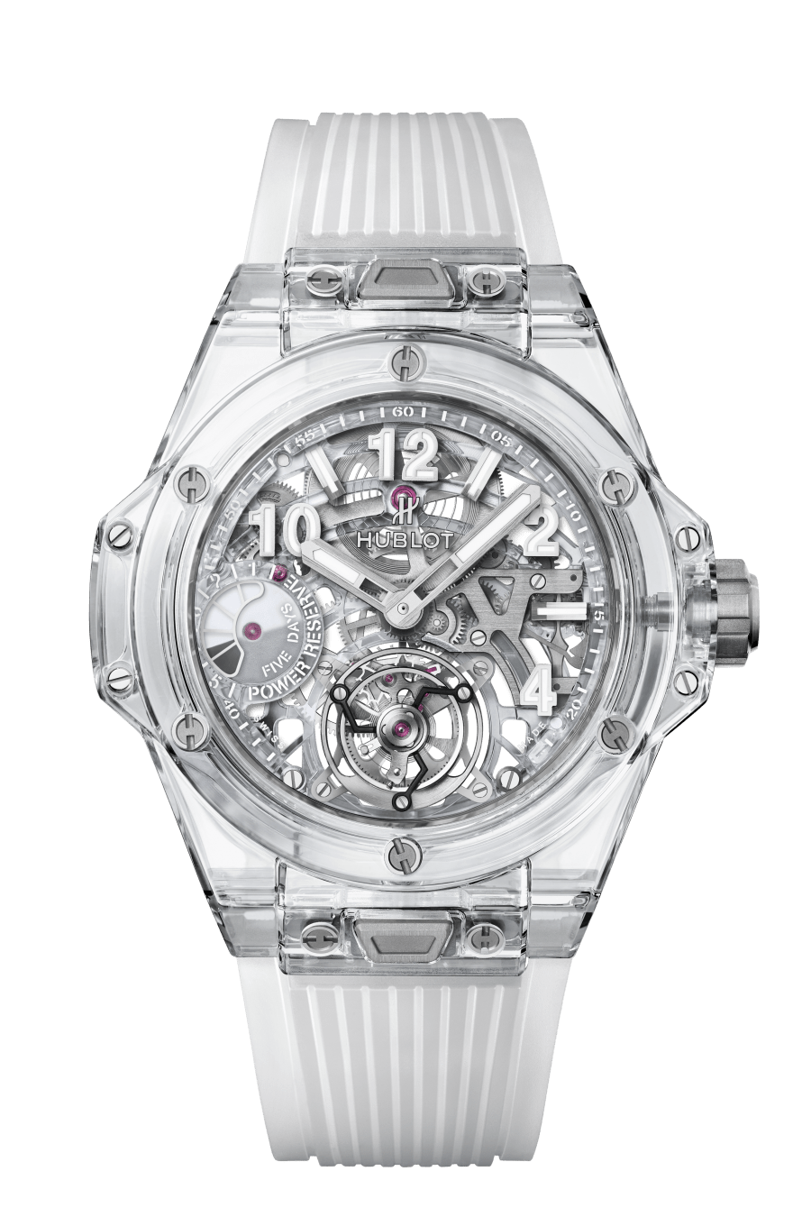 Big Bang Tourbillon Power Reserve 5 days Sapphire 45 mm, front view