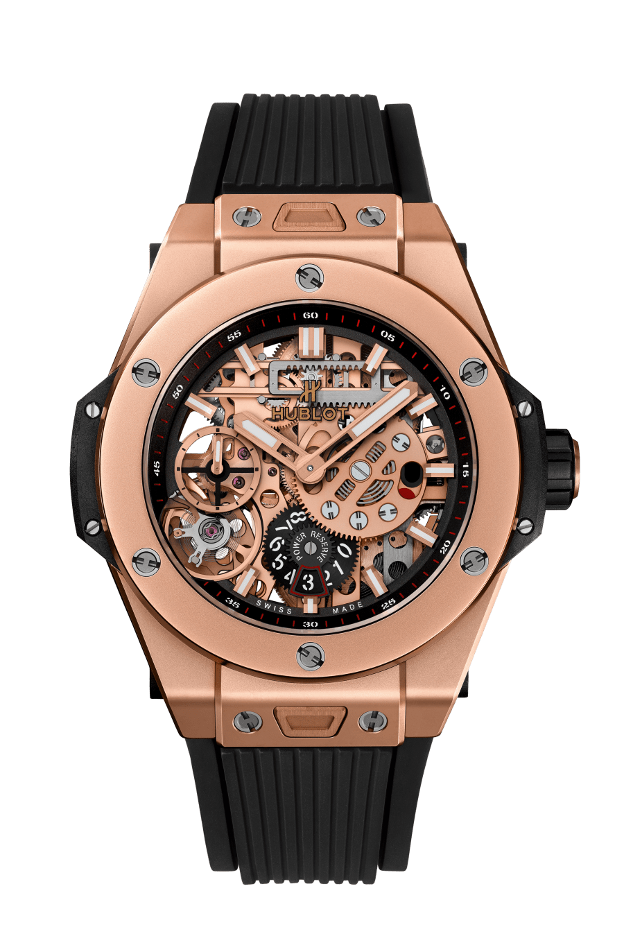 Big Bang Meca-10 King Gold 45 mm Front View
