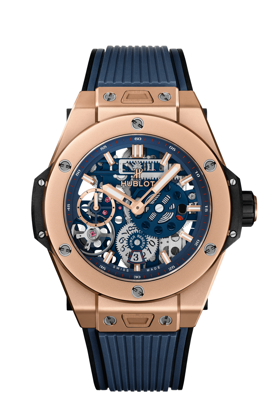 Big Bang MECA-10 King Gold Blue 45 mm Front View