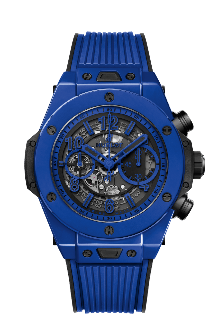 Big Bang Unico Blue Magic 45 mm, front view