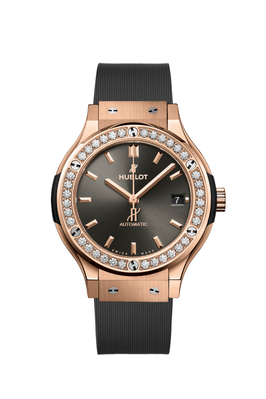Classic Fusion Racing Grey King Gold Diamonds 38 mm - front view