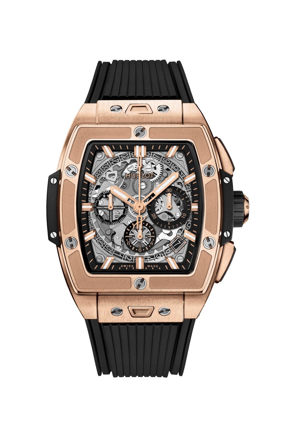 Spirit of Big Bang King Gold 42 mm, front view 