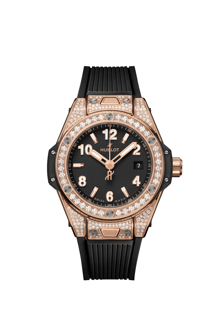 Big Bang One Click King Gold Pavé 33 mm