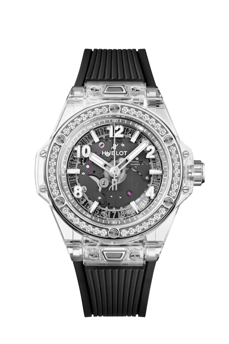 Big Bang One Click Sapphire Diamonds Black Dial 39 mm