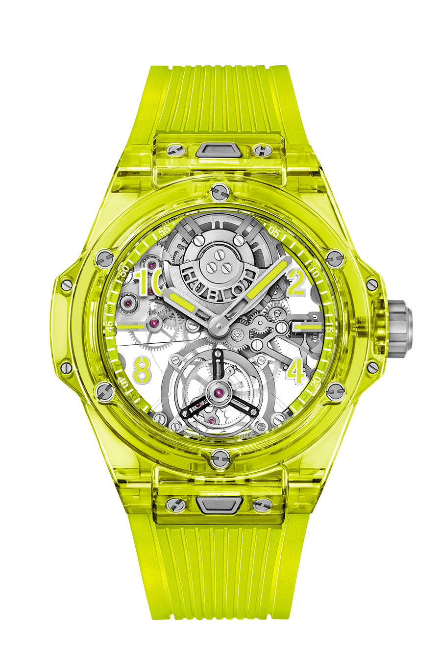 Big Bang Tourbillon Automatic Neon Saxem 44 mm - front view