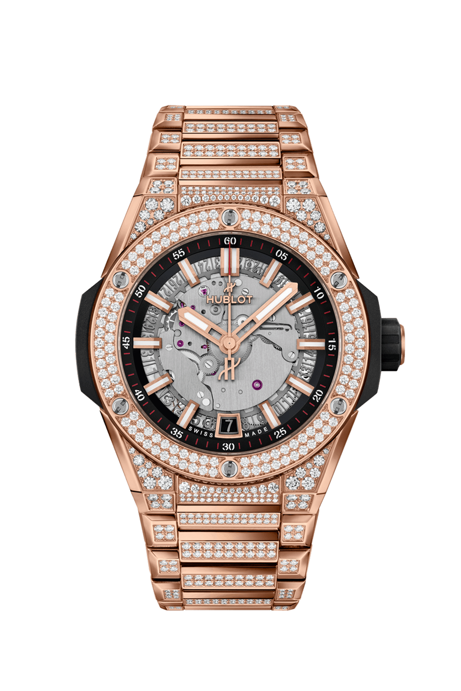 Hublot rose hotsell gold diamond