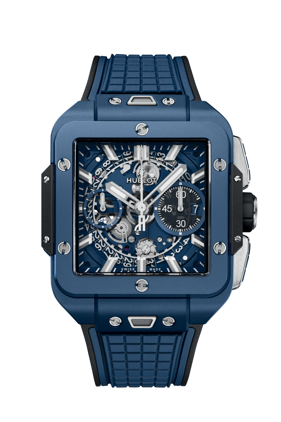 Square Bang Unico Blue Ceramic 42 mm