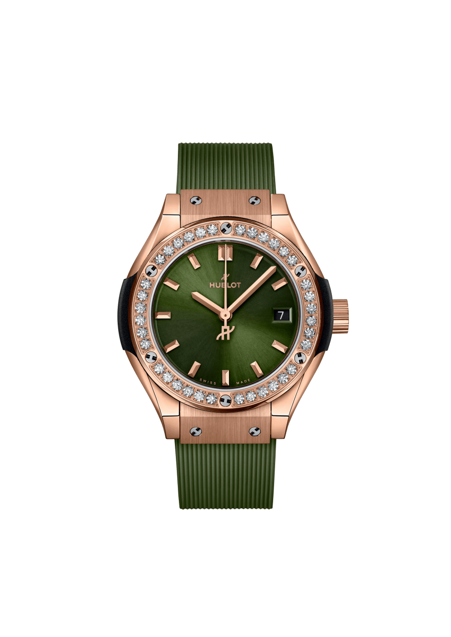  Classic Fusion King Gold Green Diamonds 29 mm