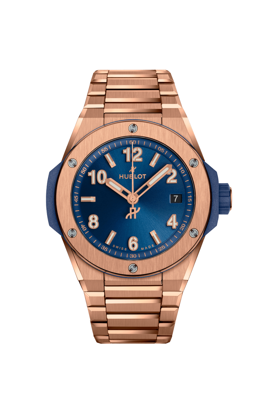  Big Bang Integrated Time Only King Gold Blue 38 mm