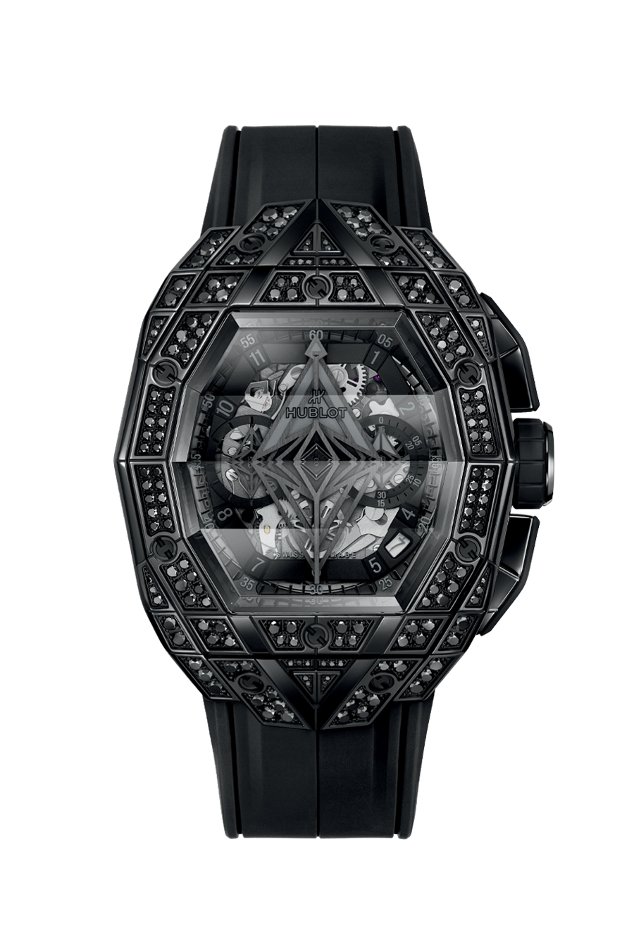 Spirit of Big Bang Sang Bleu All Black Pavé 42 mm