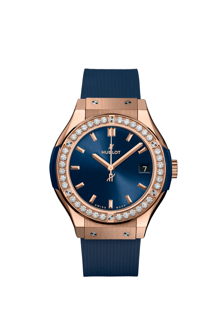 Classic Fusion King Gold Blue Diamonds 33 mm