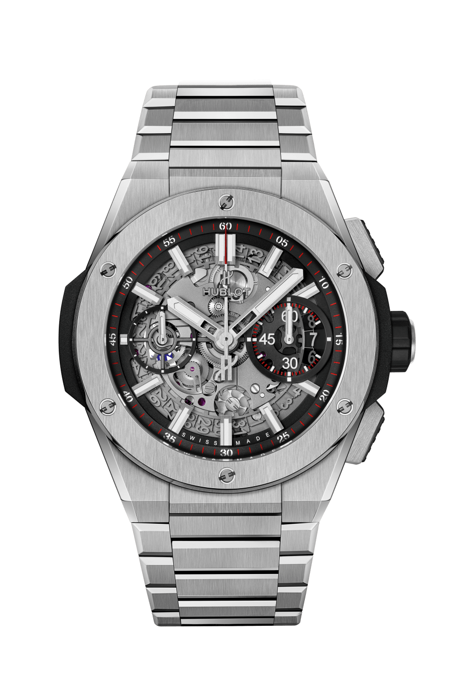 Big Bang Integrated Titanium 42 mm, front view