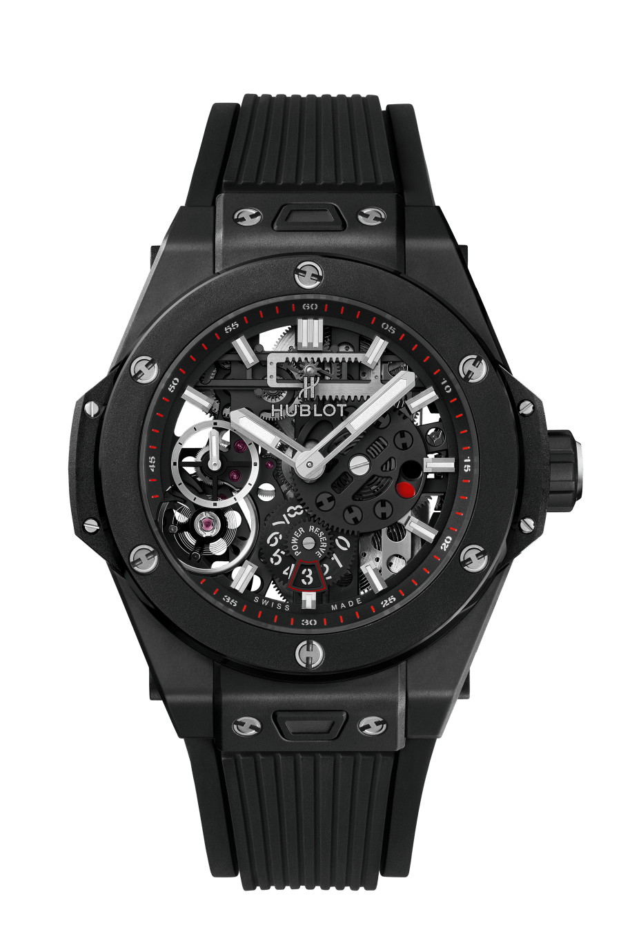 Big Bang Meca-10 Black Magic 45 mm, front view 