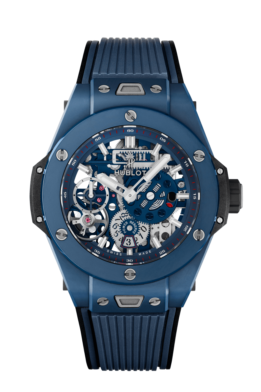 Big Bang MECA-10 Ceramic Blue 45 mm, front view