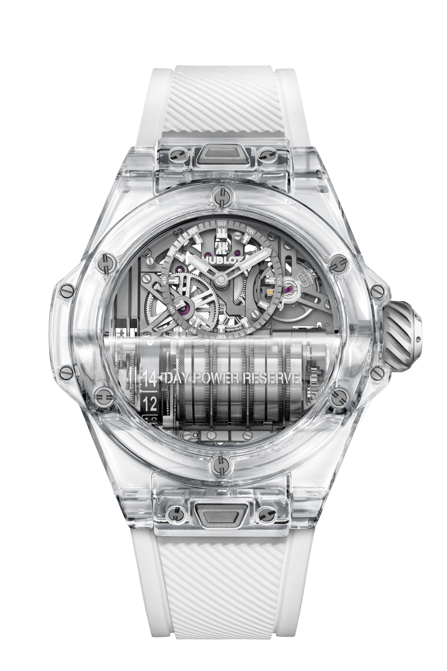 Big Bang MP-11 Power Reserve 14 Days Sapphire 45 mm, front view 