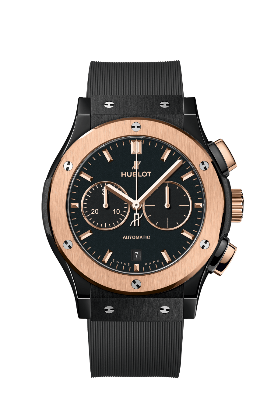 Classic Fusion Chronograph Ceramic King Gold 42 mm, front view 
