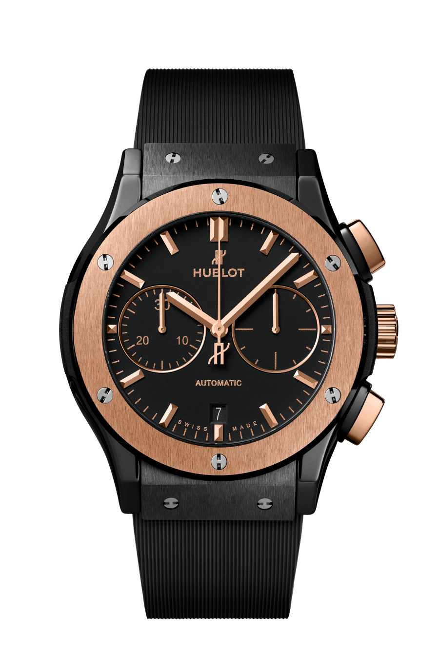 Classic Fusion Chronograph Ceramic King Gold 45 mm, front view 